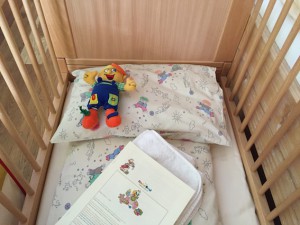 Babybett im Kinderhotel Oberjoch