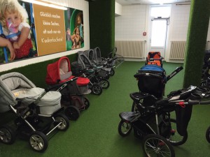 Kinderwagen und Buggys im Oberjoch – Familux Resort