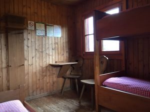 Dreibettzimmer in der Wannenkopfhütte