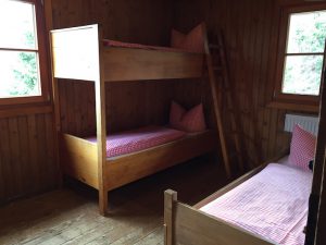 Stockbett in der Wannenkopfhütte
