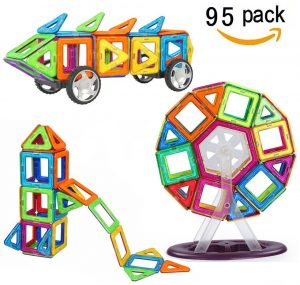 bunte Tiere 90 Magnetische Bausteine BauklötzeMagnet Spielzeug Kinder Pixel 