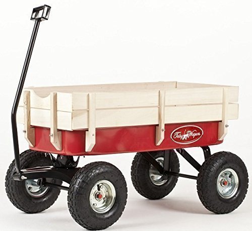 41 x 32 x 24 cm Bollerwagen Holz Bullerwagen Handwagen für Kinder Holz Karre ca 