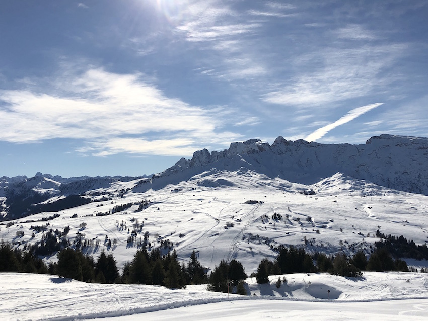 Skifahren auf der Seiser Alm_Panorama