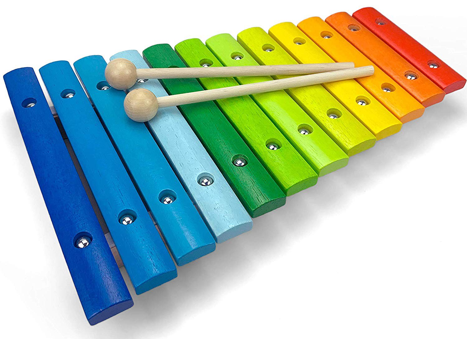 Holz 8 Töne Multicolor Xylophon Holzspielzeug ungiftig Babyspielzeug für Kinder 