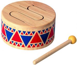 SCHMETTERLINE® Trommel für Kinder aus Holz Musikinstrument ab 3 Jahren 